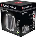 Russell Hobbs GeoSteel Frühstückset Toaster, Wasserkocher und Kaffeemaschine