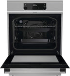 Gorenje GEIT5C61SPG Standherd mit Induktionskochfeld, 50 cm, 70 Liter,Silber, PerfectGrill, AirFry, FrozenBake, Pizza Mode 300°C, AquaClean, Made in Europe, inox