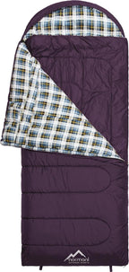 normani 4-in-1-Funktion Extrem Outdoor Schlafsack 'Antarctica' aus Nylon Rip-Stop mit 500 + 250 g/m² Hollow Fiber Füllung 220 x 90 cm