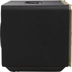 JBL Authentics 200 Smart Home Lautsprecher – 70er Jahre Retro-Design Bluetooth Box – Mit Quadrex Grill, Google Assistant, Alexa, AirPlay und JBL One App – Schwarz