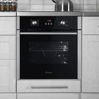 Autarkes Herdset: 60cm Einbaubackofen BO8805SS + 59cm Kochfeld CH5901RL | Grill | Heißluft | Automatik-Timer | 2-fach Wärmeschutzverglasung | Kindersicherung | Knebelbedienung | SET8805CH59RL