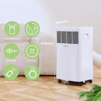 Comfee Mobiles Klimagerät Breezy Cool Pro 2.6,9000 BTU 2,6kW, Kühlen&Ventilieren&Entfeuchten,APP-Steuerung,Raumgröße bis 88m³(33㎡),Mobile Klimaanlage mit Abluftschlauch