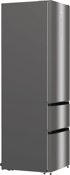 Hisense RB327N4AD2 Kühl-Gefrierkombination/ NoFrostPlus/ Multiflow 360°/ HolidayMode/ FreshZone/ 182,4 cm/ Kühlteil 171 l/ Gefrierteil 85 l/ 41 dB/ 287 kWh/ Jahr/ Edelstahl-Look