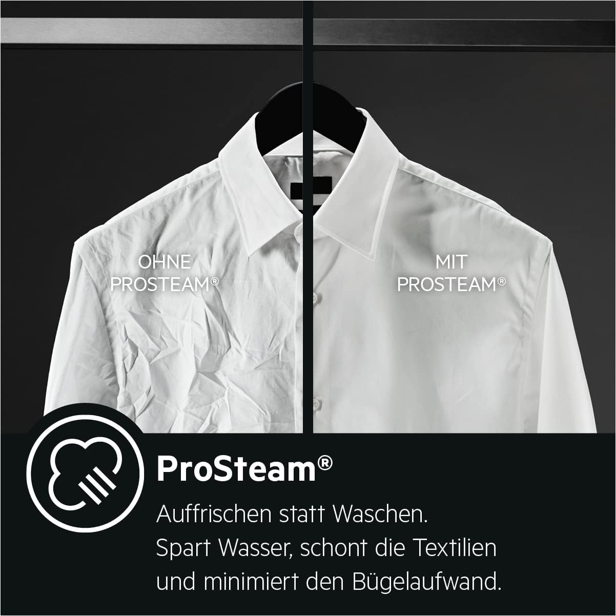 AEG L7WBA60680 Waschtrockner / DualSense - schonende Pflege / 8 kg Waschen / 5 kg Trocknen / D / energiesparend / Mengenautomatik / Nachlegefunktion / ProSteam - Auffrischfunktion / 1600 U/min Weiß