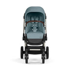 CYBEX Gold Kinderwagen EOS Lux 2-in-1 mit Babyschale Aton B2 i-Size und Babyschalen-Adapter, Reisesystem, Ab Geburt bis 22 kg (ca. 4 Jahre), Moon Black (Schwarz)