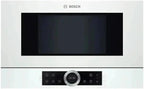 Bosch BFR634GS1 Serie 8 Einbau-Mikrowelle, Türanschlag Rechts, AutoPilot 7 Automatikprogramme, Reinigungsunterstützung, TFT-Touchdisplay, LED-Beleuchtung gleichmäßige Ausleuchtung, 38 x 60 cm, 900 W
