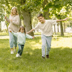 Aire de jeux enfant Montessori - 3 en 1 Balançoire, Toboggan, Cabane en bois modulable