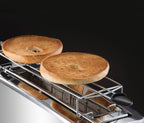 Russell Hobbs Toaster [für 2 Scheiben] Luna Edelstahl Kupfer (extra breite Toastschlitze, inkl. Brtchenaufsatz, 6 Brunungsstufen + Auftau- & Aufwrmfunktion, 1550W) 24290-56
