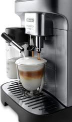 De'Longhi Magnifica Evo Next ECAM312.80.TB, Kaffeevollautomat mit 13 Getränken (Cappuccino, Espresso, Latte Macchiato), 2,4'' TFT Farbdisplay, LatteCrema Milchsystem, 2-Tassen-Funktion, Titan