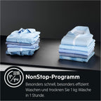 AEG L7WBA60680 Waschtrockner / DualSense - schonende Pflege / 8 kg Waschen / 5 kg Trocknen / D / energiesparend / Mengenautomatik / Nachlegefunktion / ProSteam - Auffrischfunktion / 1600 U/min
