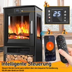 Sonnewelt Elektrokamin mit LED Flammenm WiFi Fernbedienung 900W/1800W