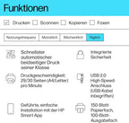 HP LaserJet MFP M235sdw Multifunktions-Laserdrucker Schwarzweiß, Drucken, Kopieren, Scannen, Automat.beidseitiger Druck, Dual-Band Wi-Fi, USB, LAN, HP Smart App, Intelligente Benutzeroberfläche