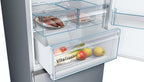 Bosch KGN36NWEA Serie 2 Kühl-Gefrier-Kombination, 186 x 60 cm, 215 L Kühlen & 87 L Gefrieren, NoFrost nie wieder abtauen, LED-Beleuchtung gleichmäßige Ausleuchtung