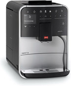 Melitta Barista T Smart - Kaffeevollautomat mit Milchsystem, Kaffeemaschine mit Mahlwerk, für z. B. Cappuccino oder Espresso, App Steuerung möglich, schwarz/silber