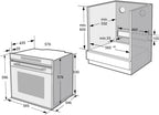 Autarkes Herdset: 60cm Einbaubackofen EB8017ED | 59cm Induktionskochfeld IH85901FZ | Katalyse | Pizzafunktion | Grill | Umluft | Heißluft | Automatik-Timer | SET8017IH592FZ