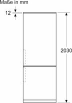 SIEMENS KG39EAICA iQ500 Kühl-Gefrier-Kombination, 201 x 60 cm, 249 L Kühlen + 94 L Gefrieren, LowFrost seltener abtauen, LED-Beleuchtung gleichmige Ausleuchtung, BigBox Platz für groes Gefriergut