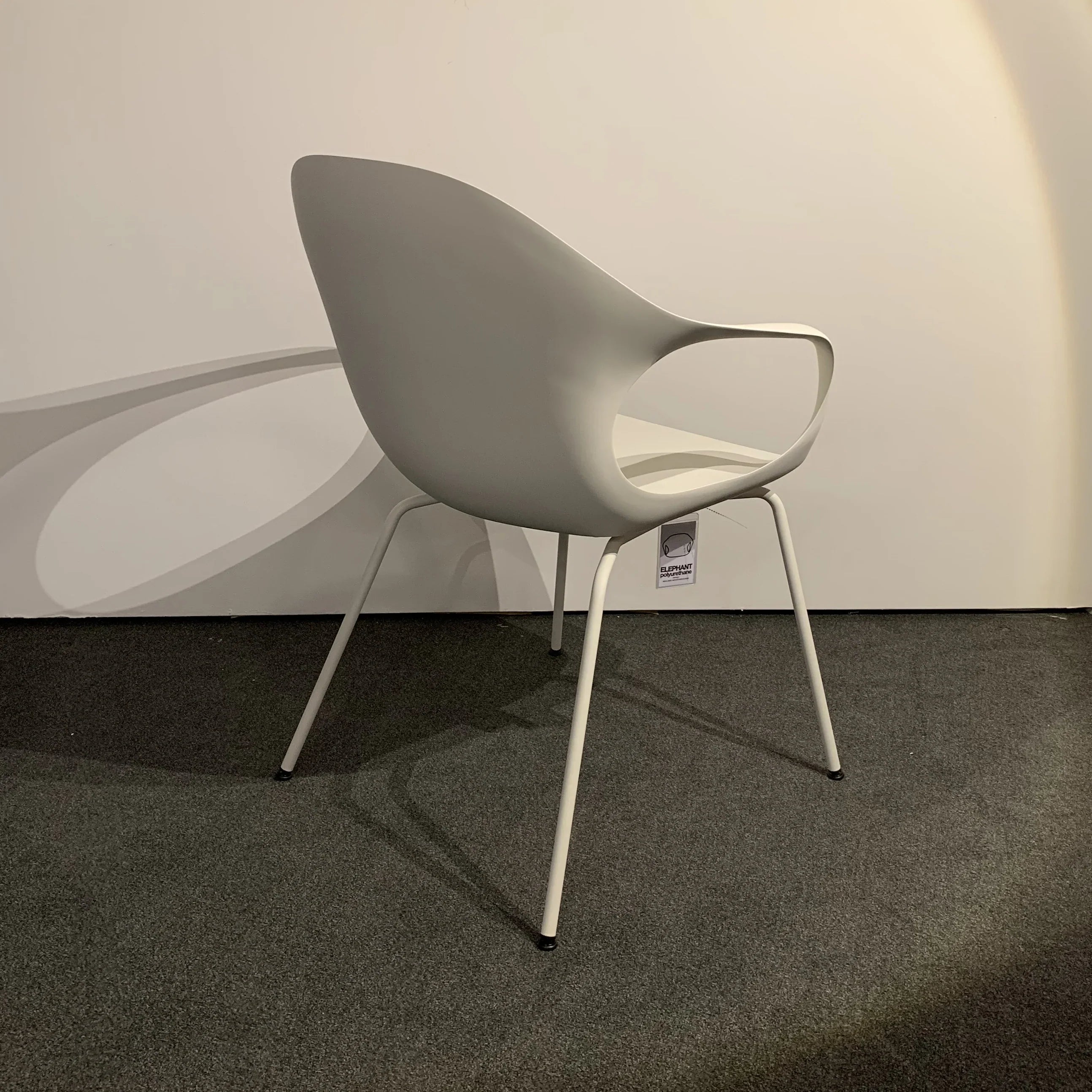 Kristalia Elephant Chair Stuhl Polyurethan wei, 4-Fu Designmbel Italienisch