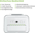 Comfee Luftentfeuchter, 30L/24h, Raumgröße ca. 180m³(80m²), Intelligenter Entfeuchtermodus, 24H Timer, Wassertank 3L, MDDP-30DEN7