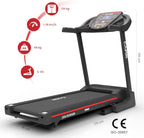 '- Tapis de Course Connecté Jog Runner - Tapis de Marche Électrique Inclinable et Pliable - Jusqu'à 18km/h - 18 Niveaux d'Inclinaison - 25 Programmes