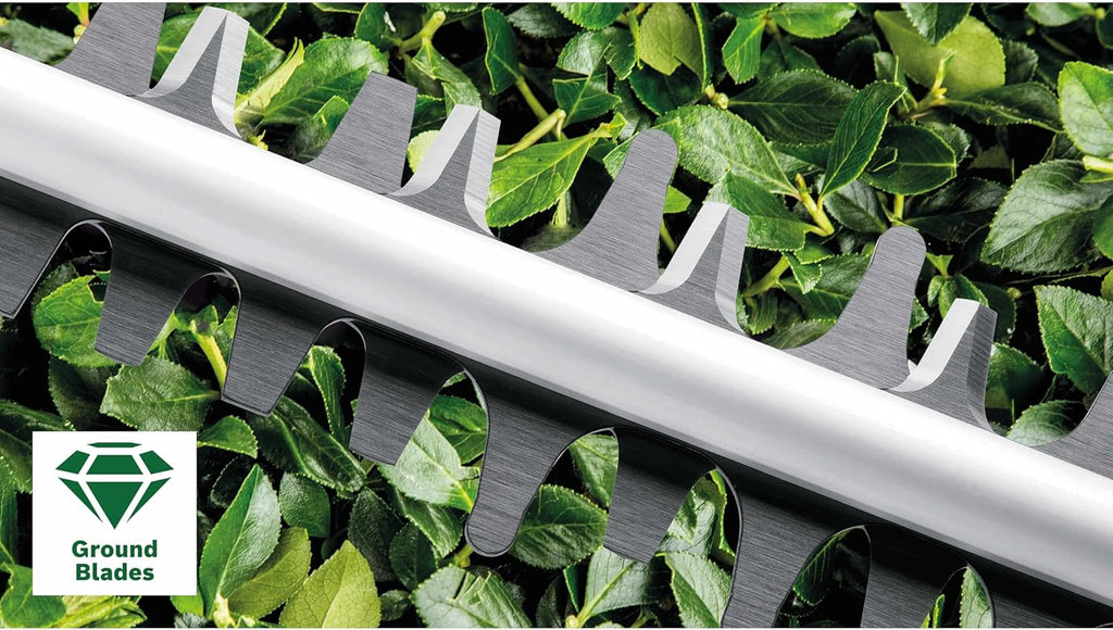 Bosch Heckenschere AdvancedHedgeCut 65 (500 Watt, Messerlänge: 65 cm, für große Hecken, Messerabstand: 34 mm, im Karton)