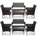 Sonnewelt Polyrattan Sitzgruppe Gartenmbel Set