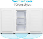 Heinrich´s Gefrierschrank 61Liter -18°C Freezer, 3x Gefrierschublade, 7 Stufen Temperaturregler, Airflow, wechselbarer Türanschlag weiß