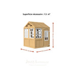 Aire de jeux enfant Montessori - 3 en 1 Balançoire, Toboggan, Cabane en bois modulable