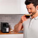 Cecotec Kompakte Superautomatische Kaffeemaschine mit Wifi Cremmaet Compactccino Connected Black Rose. 1350W, 19 Bar, TFT-Bildschirm und APP, Mahlwerk, Milchtank 400 ml und 1 Liter Wasser