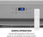 KLARSTEIN Grandbreeze Pro 14K – Mobiles Klimagerät, Luftentfeuchter, Ventilator, 3 Geschwindigkeiten, 14000 BTU/1,65 kW, Raum: 42 bis 68 m², Durchfluss: 460 m³/h, CEE A – Weiß Klimaanlage