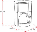 Melitta Look Timer - Filterkaffeemaschine - Thermokanne - Timer Funktion - Tropfstopp - 10 Tassen - Schwarz (1025-18)