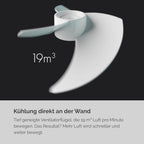 MEACO MeacoFan Sefte® Tischventilator - 10 Luftumwälzer mit 12 Geschwindigkeiten - Horizontale und vertikale Oszillation - 3 Oszillationsbereiche - Ultraleise, ferngesteuerte Kühlung, Schwarz