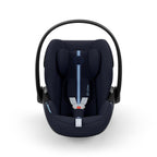 CYBEX Gold Babyschale Cloud G i-Size Comfort, Inkl. Neugeboreneneinlage, Ab Geburt bis ca. 24 Monate, Für Kinder ab 40 cm bis 87 cm, Max. 13 kg, Moon Black