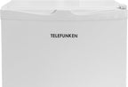 TELEFUNKEN Kühlschrank ohne Gefrierfach, Freistehend, 90 L Gesamt-Nutzinhalt, Kühlschrank klein mit Gemüsefach & 3 Ablagen, Temperaturregelung, LED Innenbeleuchtung, CF-31-121-B schwarz