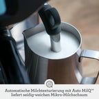 Sage - The Barista Touch - Kaffeemaschine mit automatischem Milchaufschäumer & integriertem Mahlwerk - Touchscreen, abnehmbarer Tamper, 5 Voreinstellungen - Siebträgermaschine - Gebürsteter Edelstahl