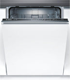 Bosch SMV4ETX08E, Serie 4, Smarter Geschirrspüler Vollintegriert 60 cm, Besteckkorb, Spülmaschine mit Programmassistent, besonders Leise, Rackmatic, Automatische Türöffnung, InfoLight, AquaStop