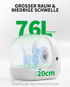 PETKIT Pura Max 2 Selbstreinigende Katzentoilette, 76L Katzenklo Selbstreinigend,xSecure,Geruchsbeseitigung,App-Steuerung,Große Fassungsvermögen,Automatisches Katzenklo für Mehrere Katzen