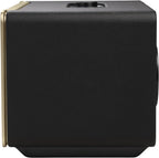JBL Authentics 200 Smart Home Lautsprecher – 70er Jahre Retro-Design Bluetooth Box – Mit Quadrex Grill, Google Assistant, Alexa, AirPlay und JBL One App – Schwarz