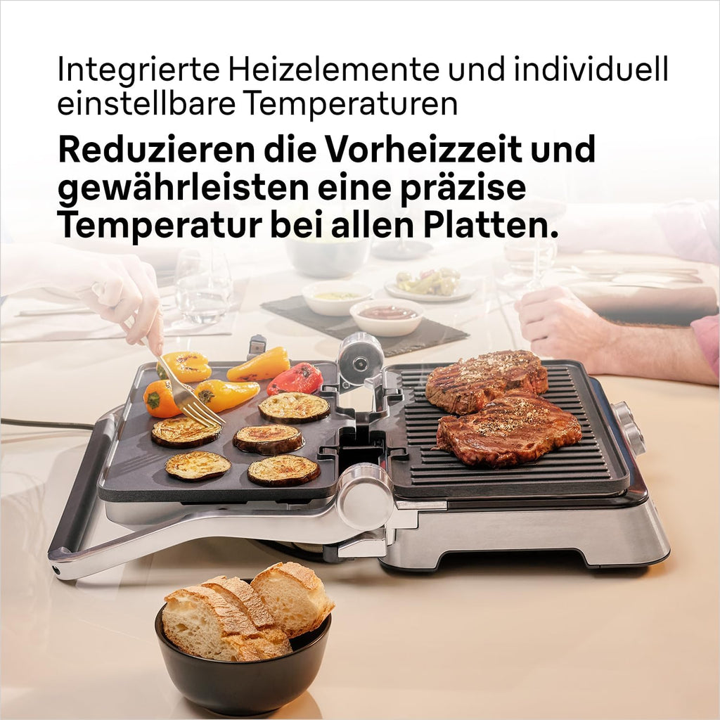 Braun MultiGrill 9 CG 9047 Kontaktgrill mit Grill-, Flach- und Waffelplatten, Grillpositionen: Kontakt, BBQ, Ofen, Spülmaschinenfeste Platten, Fettauffangschale, 230° Höchsttemperatur, Boost-Funktion