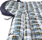 normani 4-in-1-Funktion Extrem Outdoor Schlafsack 'Antarctica' aus Nylon Rip-Stop mit 500 + 250 g/m² Hollow Fiber Füllung 220 x 90 cm
