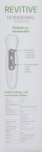 Revitive Ultraschall-Therapie: Lindert Schmerzen bei muskulären Verletzungen, Beschwerden und Zerrungen. Ideales Ultraschall Handgerät für Zuhause