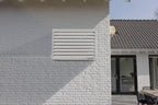 Qventi Abdeckung für Klimaanlage - Anthrazit/Grau - Aluminium - Schutzgitter - Verkleidung - Einfache Montage - Größe S - Außenmaße (LxBxH): 100 x 50 x 75 cm