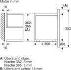 Bosch BFR634GS1 Serie 8 Einbau-Mikrowelle, Türanschlag Rechts, AutoPilot 7 Automatikprogramme, Reinigungsunterstützung, TFT-Touchdisplay, LED-Beleuchtung gleichmäßige Ausleuchtung, 38 x 60 cm, 900 W
