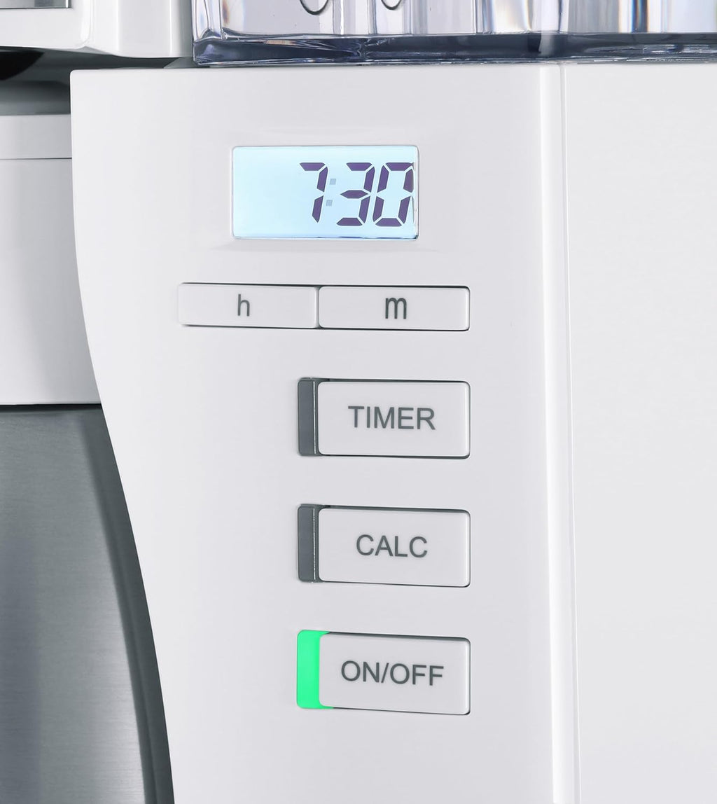 Melitta Look Timer - Filterkaffeemaschine - Thermokanne - Timer Funktion - Tropfstopp - 10 Tassen - Schwarz (1025-18)