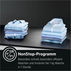 AEG L7WBA60680 Waschtrockner / DualSense - schonende Pflege / 8 kg Waschen / 5 kg Trocknen / D / energiesparend / Mengenautomatik / Nachlegefunktion / ProSteam - Auffrischfunktion / 1600 U/min Weiß