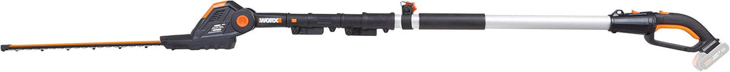 WORX WG252E.9 Akku Teleskop Heckenschere - 45cm Schnittbreite - 10-Fach Verstellbarer Teleskopstiel bis 3,20 Meter Hhe - PowerShare kompatibel - Ohne Akku & Ladegert