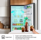 Hisense RB327N4AD2 Kühl-Gefrierkombination/ NoFrostPlus/ Multiflow 360°/ HolidayMode/ FreshZone/ 182,4 cm/ Kühlteil 171 l/ Gefrierteil 85 l/ 41 dB/ 287 kWh/ Jahr/ Edelstahl-Look