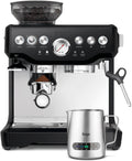 Sage - The Barista Express - Kaffeemaschine mit manuellem Milchaufschäumer & integriertem Mahlwerk - 16 Mahlgradeinstellungen, automatisches Mahlen, individueller Milchschaum - Schwarzer Trüffel