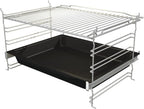 Gorenje Einbauherd-Set Heißluft Inox Set 4 mit Glaskeramik-Kochfeld / 77 Liter / ExtraSteam / GentleClose & Open / EcoClean / AirFry / PizzaMode / PerfectGrill / Teleskopauszüge / Inox-Look