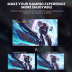 CRUA 24" 180 Hz Curved Gaming-Monitor - FHD 1080P rahmenloser Computermonitor, AMD Freesync, geringe Bewegungsunschärfe, DP- und HDMI-Anschluss, Schwarz