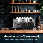 Cecotec Espresso-Kaffeemaschine Barista Baristeo Intima, professionelle Barista-Espressomaschine, Vorbrüh-System, 15 Bar Pumpe, einfaches Befüllen, 1,7L Wassertank und Tassenwärmer
